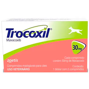 Anti-inflamatório Zoetis Trocoxil 30mg - 2 Comprimidos