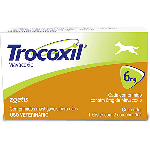 Anti-inflamatório Zoetis Trocoxil 6mg - 2 Comprimidos