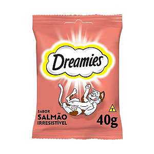 Petisco Dreamies Salmão Gatos Adultos 40g