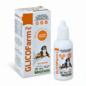 Suplemento Vitamínico Glicofarm Pet Sabor Morango 30ml