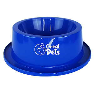Comedouro Plástico Great Pets Azul