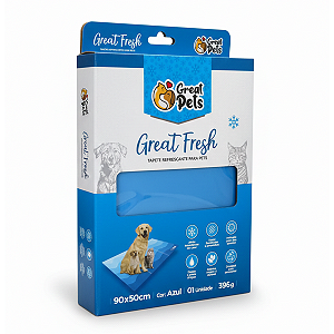 Tapete Gelado Great Pets Azul - Tam. 90 x 50cm