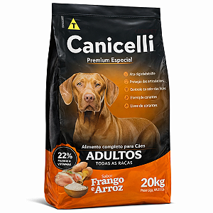 Ração Premium Especial Canicelli Cães Adultos Todas as Raças 20kg