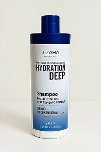 Tzaha Shampoo Deep Uso Diário Limpeza e Hidrata Os Cabelos