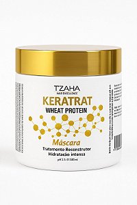 Máscara Keratrat Wheat Protein 500ml | Reconstrução, Emoliência e Maciez Profunda – Tzaha Profissional