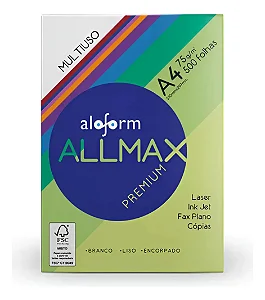 Papel Sulfite A4 Allmax Premium - Qualidade Superior para Impressão