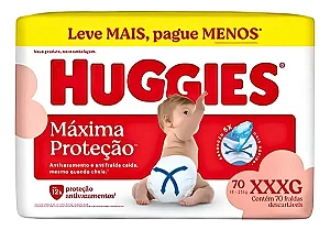 Fralda Huggies Max Prot Max Xxxg 70un