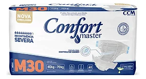 Fralda Geriatrica Confort Master Economica M Com 30 Unidades