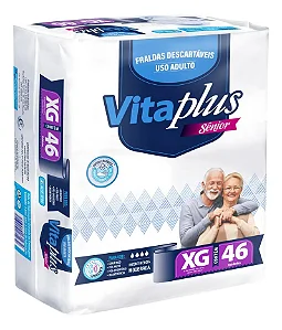 Fralda Geriatrica Vitaplus Senior Hiper Xg 46 Unidades