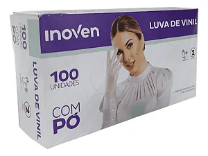 Luva De Vinil Inoven C/ Po Gg - Procedimento  Cx C/100