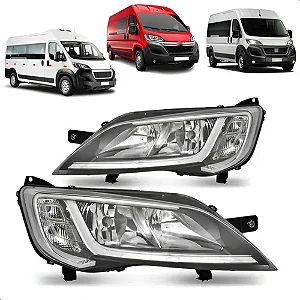 Farol Ducato 23/25 e Jumper/Boxer 18/25 com LED Lado Esquerdo