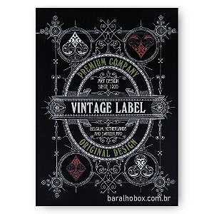 Baralho Vintage Label Premier Edition Black