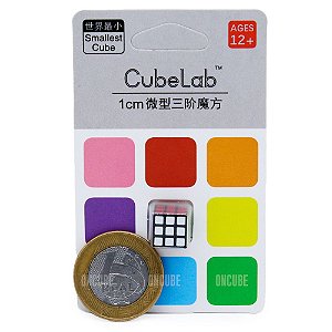 Cubo Mágico 3x3x3 Cube Lab 1 cm Preto