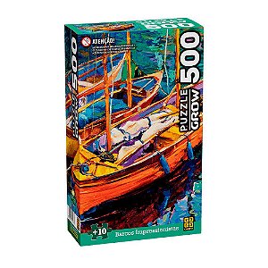 Quebra-Cabeça Barcos Impressionistas 500 Peças