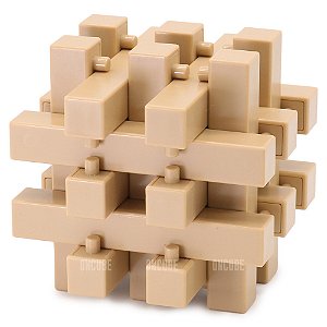 Quebra Cabeça Madeira Puzzle 3d Wood Desafio Cubo Jogo Stars - R