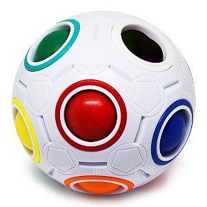 Cubo Magico Bola Puzzle Rainbow Ball Moyu 20 Cores Lindo Produto No Brasil!  em Promoção na Americanas