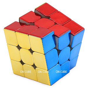 Cubo Mágico 3x3x3 Cyclone Boys Metálico - Magnético