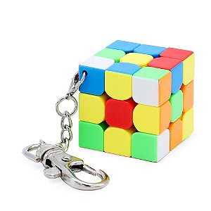 Chaveiro Cubo Mágico 3x3x3 Moyu Mini - 3 CM