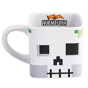 Caneca Quadrada Aventura - Minecraft