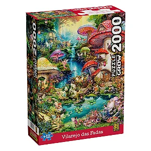 Quebra-Cabeça Vilarejo das Fadas 2000 Peças