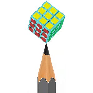 Cubo Mágico 3x3x3 Cube Lab 1 cm Azul