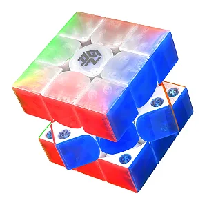 Cubo Mágico 3x3x3 GAN 356 Me Transparente - 10 ANOS - EDIÇÃO LIMITADA
