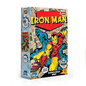 Quebra-Cabeça Marvel Comics - Homem de Ferro 500 Peças Nano