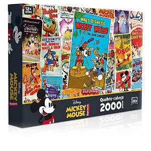 Quebra-Cabeça Mickey Mouse Posters 2000 Peças