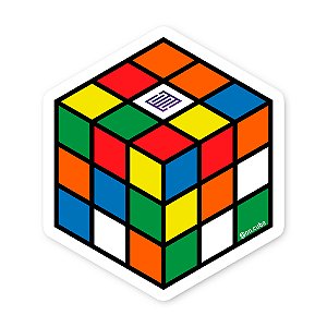 Sticker Cubo Mágico 3x3x3 Embaralhado