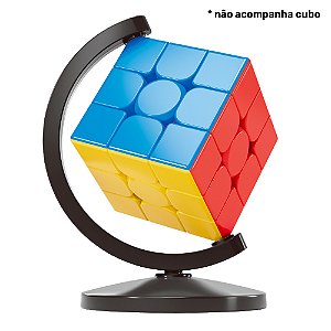 Base para Cubo Mágico Moyu Globe Stand 3x3 Preto - 5,55 cm