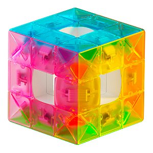 Cubo Mágico 3x3x3 Racing Void Cube Qiyi Transparente Magnético