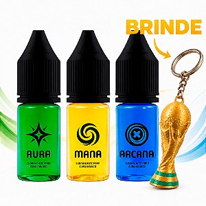 Kit 3 Lubrificantes Edição Especial Limitada - Aura Mana Arcana Cor do Brasil