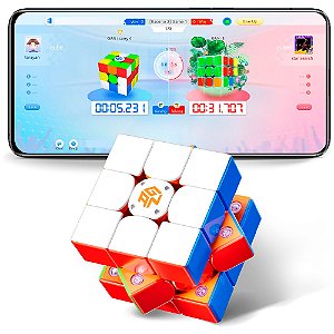Cubo Mágico 3x3x3 GAN 356 i Carry 4 (Year of the Horse Edition) - Smart Cube Bluetooth Magnético (Edição Ano do Cavalo)