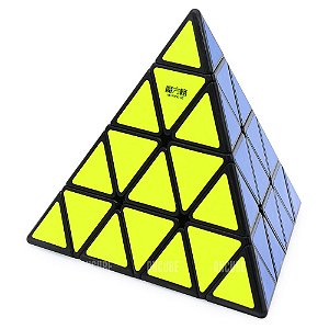 Cubo Mágico Pyraminx 4x4x4 Qiyi Preto