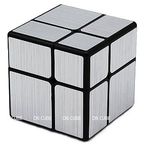 Cubo Mágico Profissional Diferente 2x2x2 Mirror Blocks Prata em