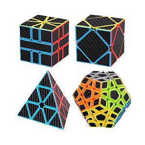 Box Moyu Megaminx + Pyraminx + Square-1 + Skewb Carbono