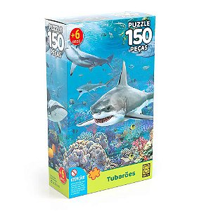 Quebra-Cabeça Tubarões 150 peças