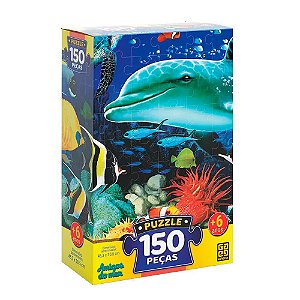 Quebra-Cabeça Amigos do Mar 150 peças