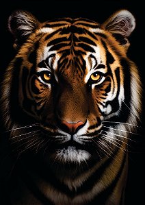 Quadro Decorativo Tigre – Força, Estilo e Elegância Selvagem para Sua Decoração!