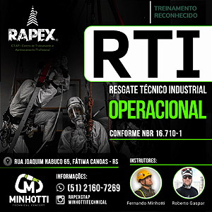 RTI - NÍVEL OPERACIONAL (Resgate Técnico Industrial)