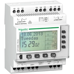Schneider Electric | Acti9 (Automação/Controle) Interruptor Horário Digital Anual Acti9 ITA, 4 Canais CCT15940