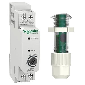 Schneider Electric | Acti9 (Automação/Controle) Interruptor Crepuscular Acti9 IC2000d com sensor interno (18mm) CCT15285