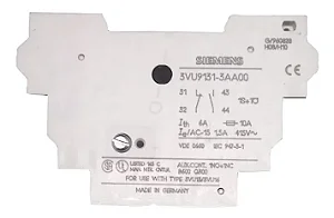 Siemens | 3VU91313AA00 Acessório para Disjuntor-Motor 3VS13: Contato auxiliar 1NA+1NF 3VU91313AA00