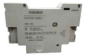 Siemens | 3VU91320AB26 Acessório para Disjuntor-Motor 3VS13: Disparador de subtensão 240VCA 3VU91320AB26