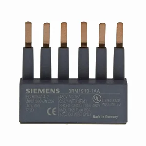 Siemens | Acessório para Partida 3RM1: Barramento trifásico, para 2 chaves, 3RM1910-1AA Vendido por unidade