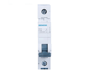 Siemens | Sentron 5SL1 — Disjuntor, termomagnético; termoplástico; blindado; 1 pólo; 32 ampères; curva c; 440 volts; 50/60 hz; capacidade de interrupção 3 ka; acionamento frontal; fixação em trilho din — 5SL1132-7MB