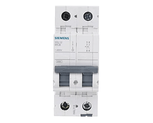Siemens | Minidisjuntor 5SL1, Curva C, 32A, Bipolar, 5SL1232-7MB Vendido por unidade
