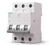 Siemens | Minidisjuntor 5SL1, Curva C, 80 A, 3P, 5SL1380-7MB Vendido por unidade