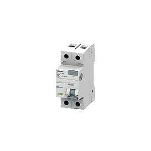 Siemens | Dispositivo DR DR (RCD), Tipo AC, 25A, 30mA, Bipolar, 5SV5312-0MB