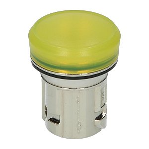 Siemens | Sinalizador, luminoso; alimentação direta; corpo termoplástico; visor amarelo; 110 volts, 60hz; com lâmpada, 110 volts, led; diâmetro 22mm 3SB6215-6AA30-1AA0